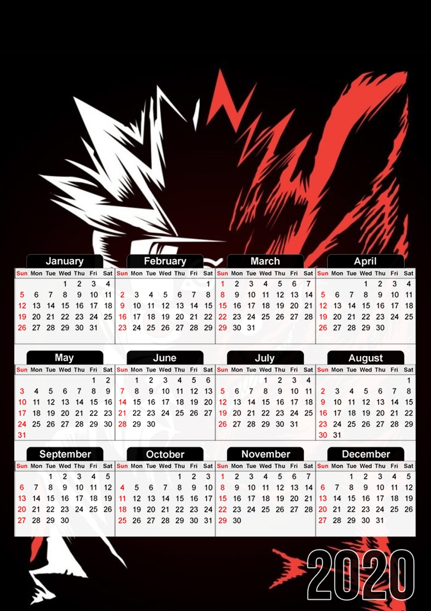 Kyubi x Naruto Angry für A3 Fotokalender 30x43cm
