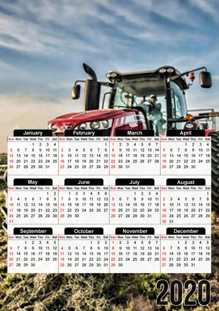 Massey Fergusson Tractor für A3 Fotokalender 30x43cm