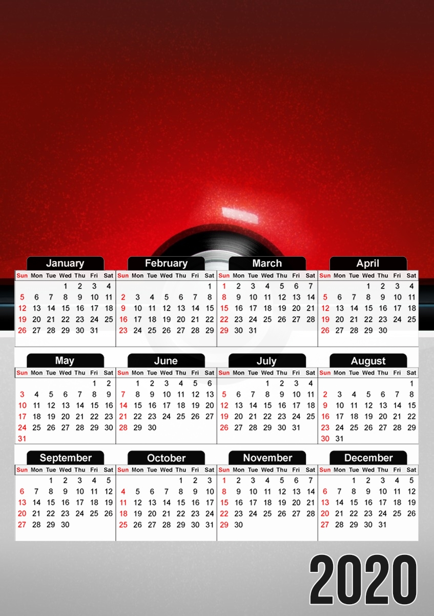 PokeBall für A3 Fotokalender 30x43cm
