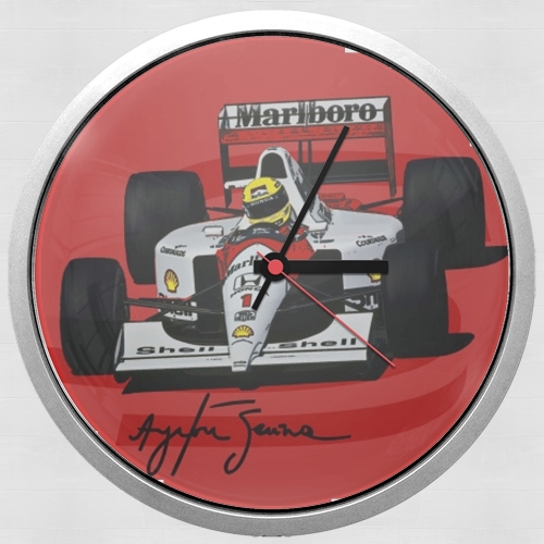 Ayrton Senna Formule 1 King für Wanduhr
