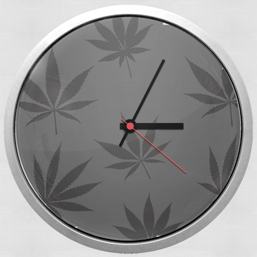 Cannabis Leaf Pattern für Wanduhr