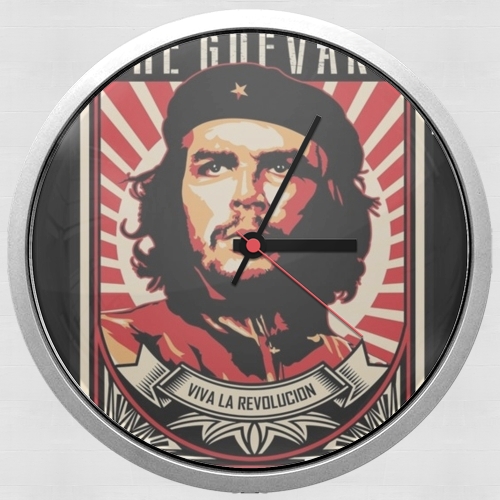 Che Guevara Viva Revolution für Wanduhr