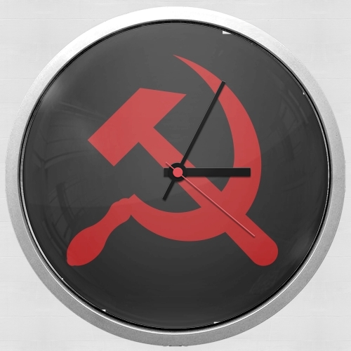 Kommunistische Sichel und Hammer für Wanduhr