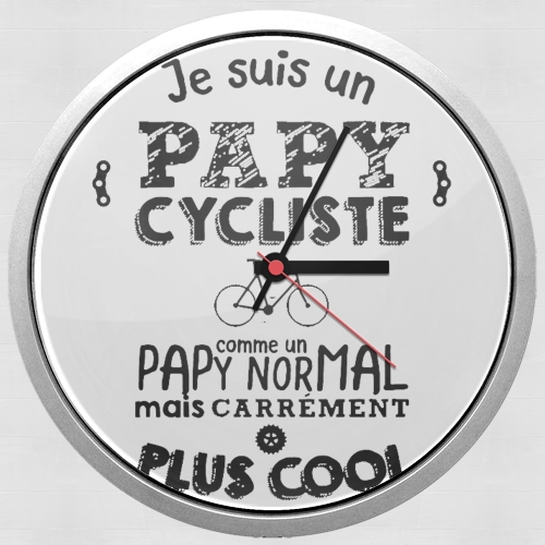 Papy cycliste für Wanduhr