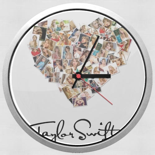 Taylor Swift Love Fan Collage signature für Wanduhr