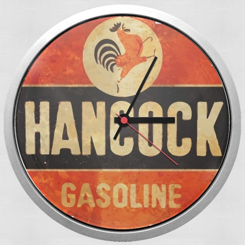 Vintage Gas Station Hancock für Wanduhr