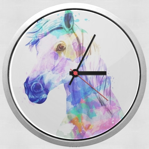 Watercolor Horse für Wanduhr