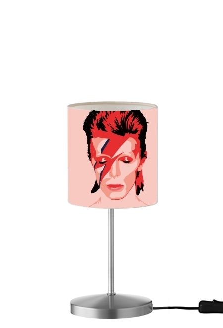 David Bowie Minimalist Art für Tisch- / Nachttischlampe