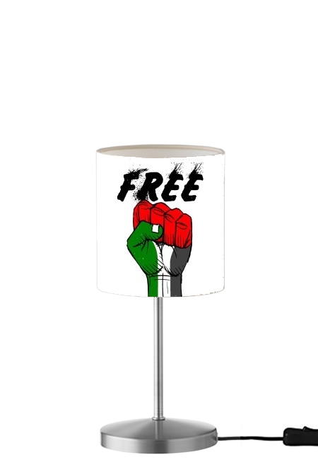 Free Palestine für Tisch- / Nachttischlampe