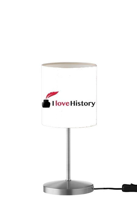 I love History für Tisch- / Nachttischlampe