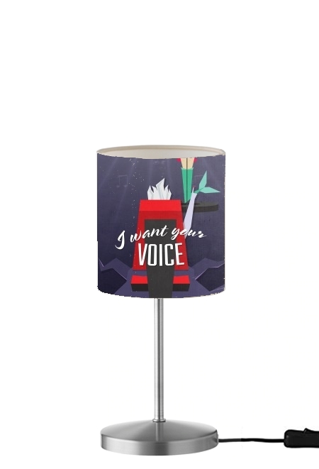 I Want Your Voice für Tisch- / Nachttischlampe