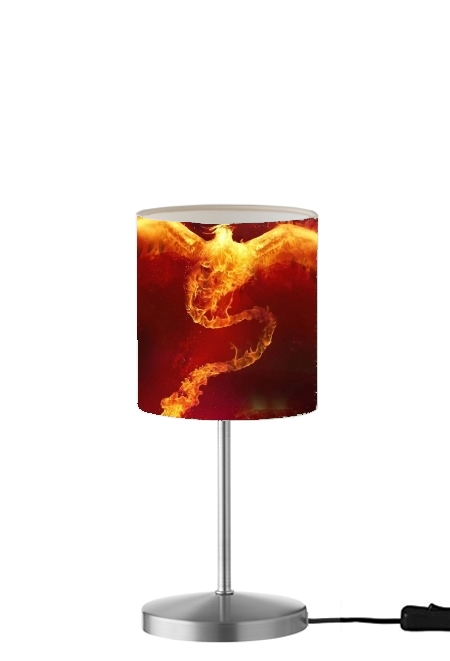 Phoenix in Fire für Tisch- / Nachttischlampe