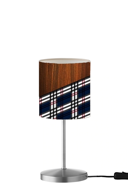 Wooden Scottish Tartan für Tisch- / Nachttischlampe