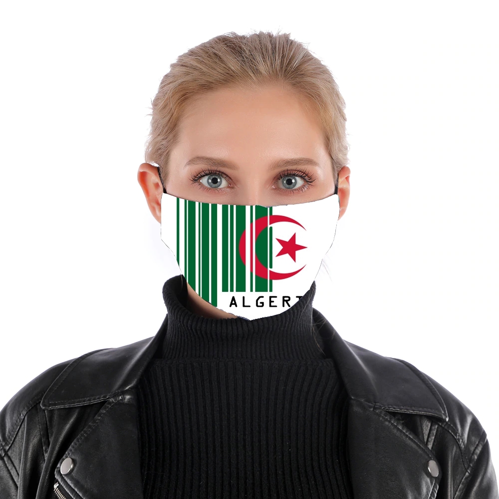 Algeria Code barre für Nase Mund Maske