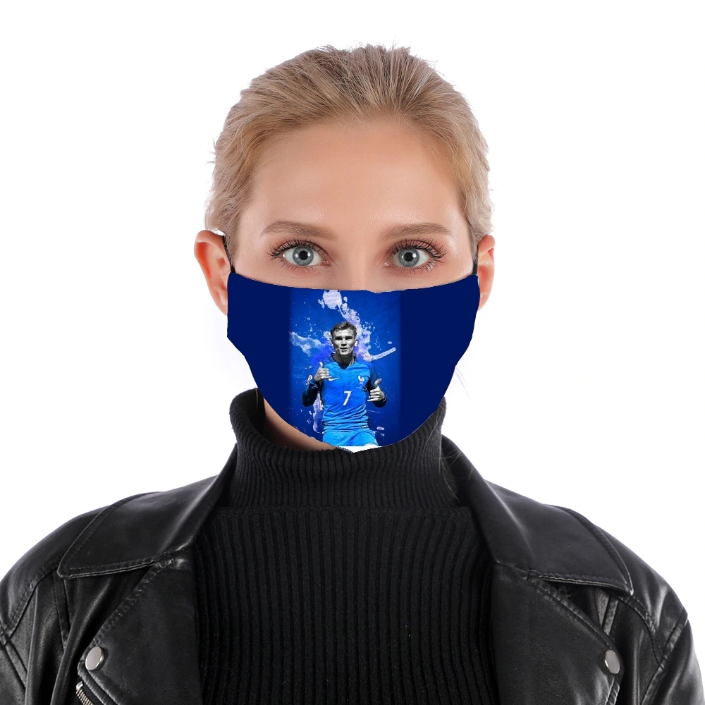 Allez Griezou France Team für Nase Mund Maske