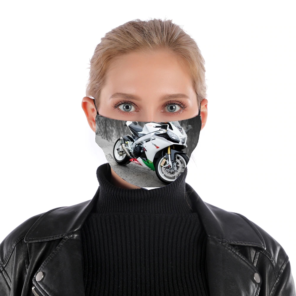 aprilia moto wallpaper art für Nase Mund Maske