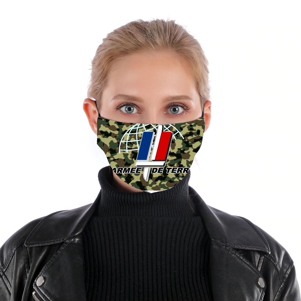 Armee de terre - French Army für Nase Mund Maske