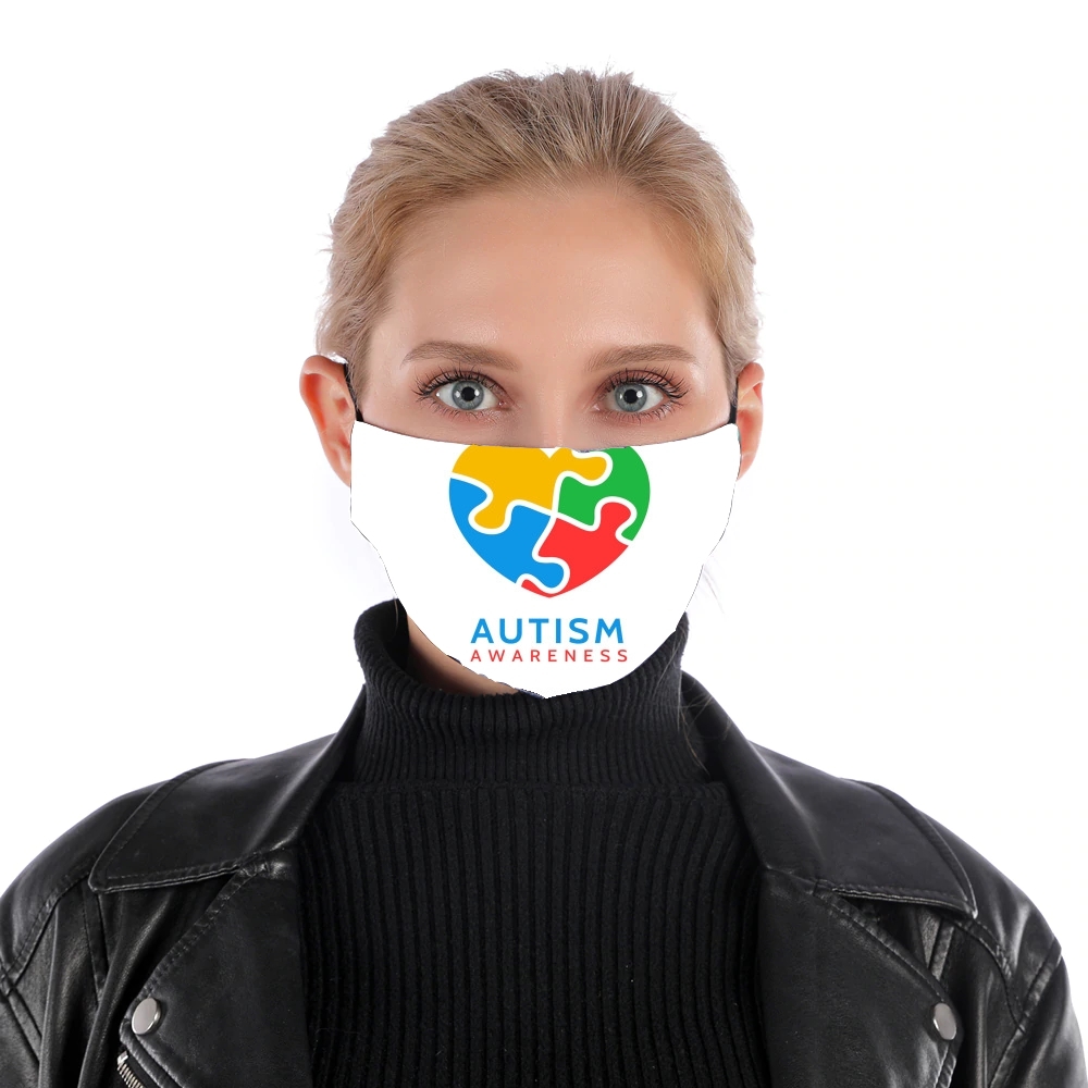 Autisme Awareness für Nase Mund Maske