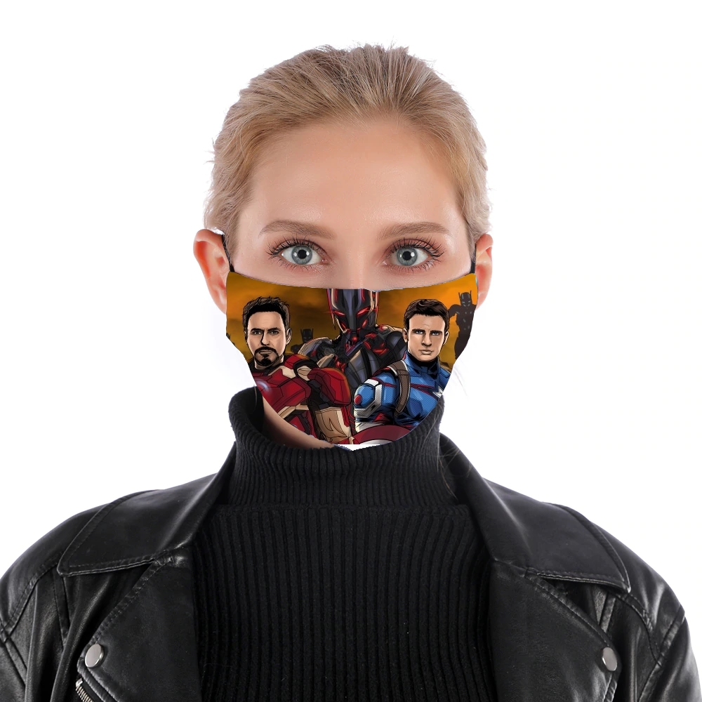 Avengers Stark 1 of 3  für Nase Mund Maske