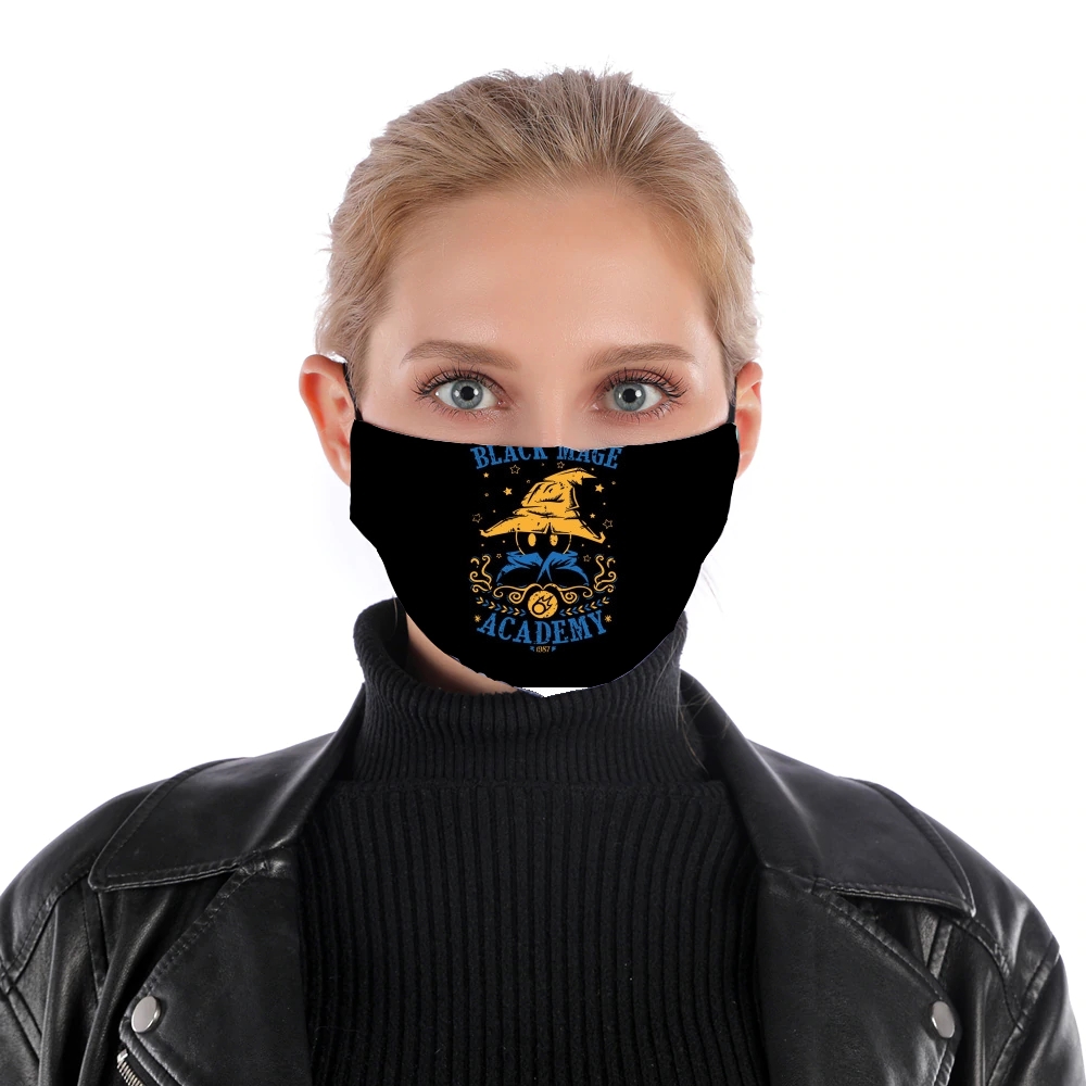 Black Mage Academy für Nase Mund Maske
