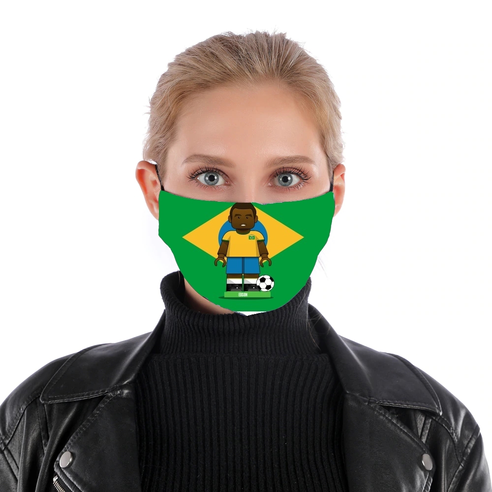 Bricks Collection: Brasil Edson für Nase Mund Maske