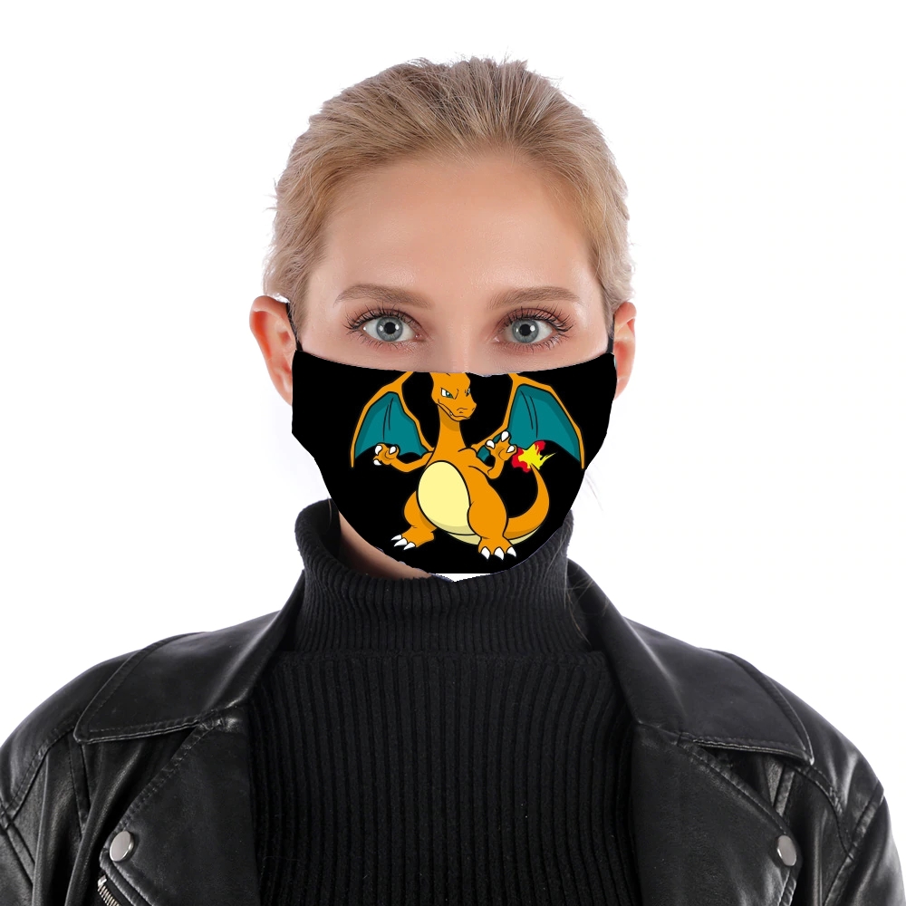 Charizard Fire für Nase Mund Maske