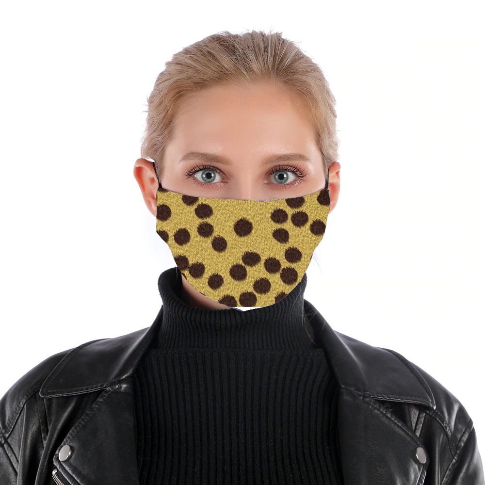 Cheetah Fur für Nase Mund Maske
