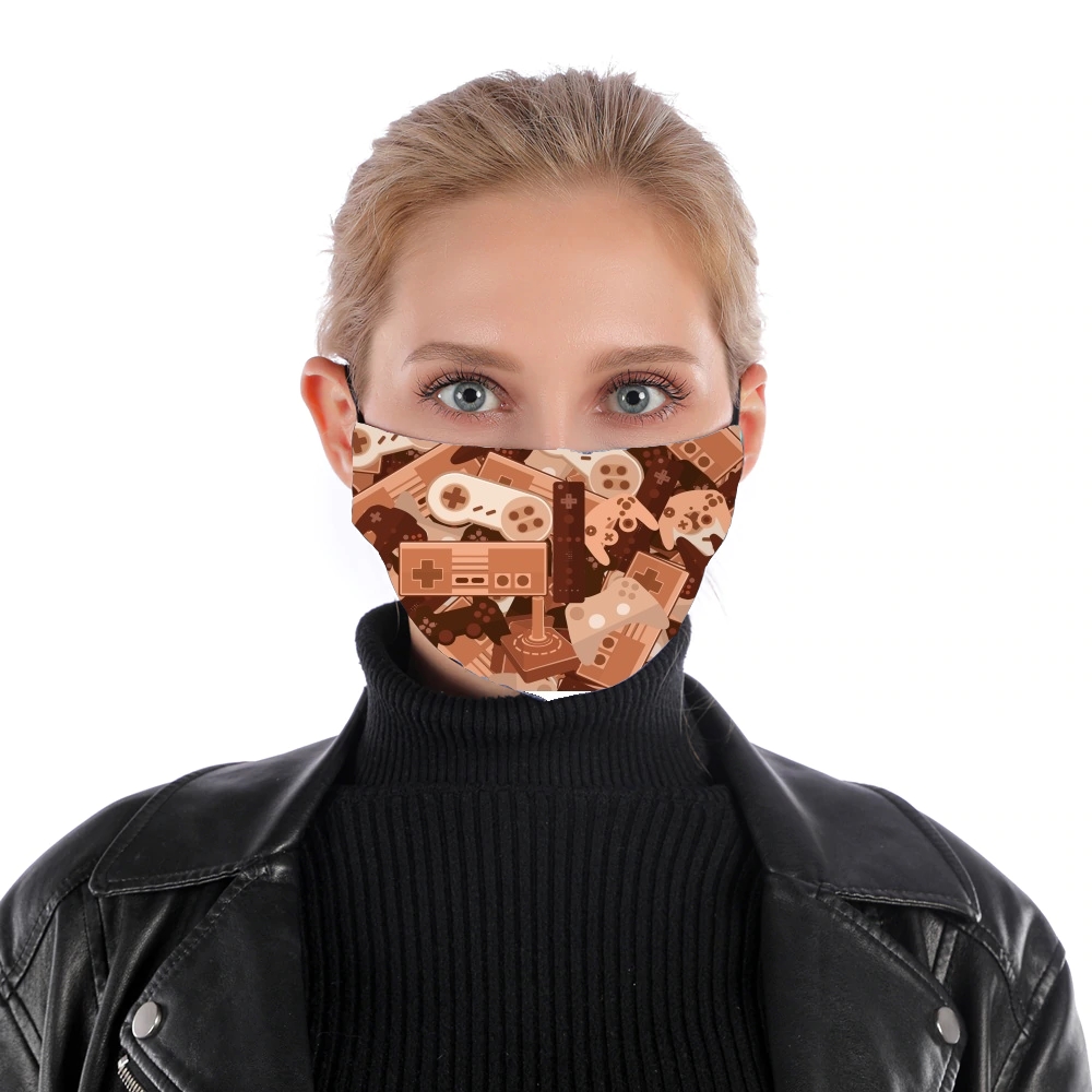 Chocolate Gamers für Nase Mund Maske