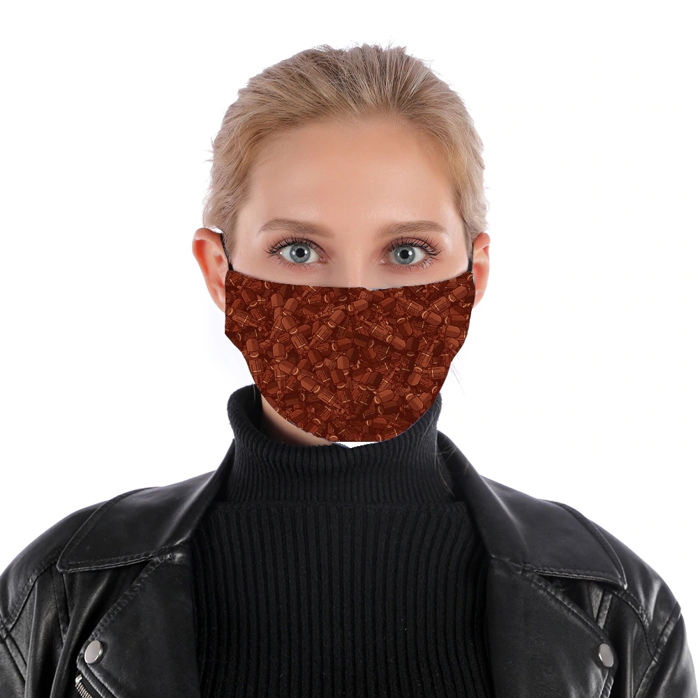 Chocolate Guard Buckingham für Nase Mund Maske