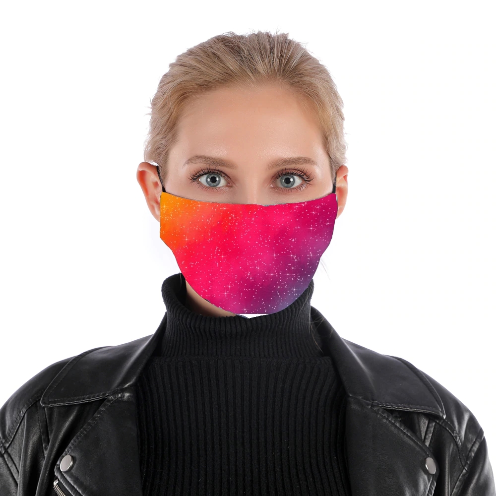 Colorful Galaxy für Nase Mund Maske