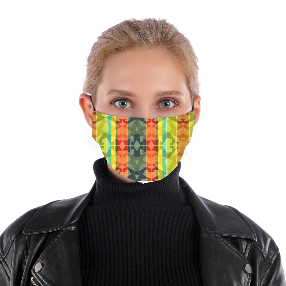 colourful design für Nase Mund Maske
