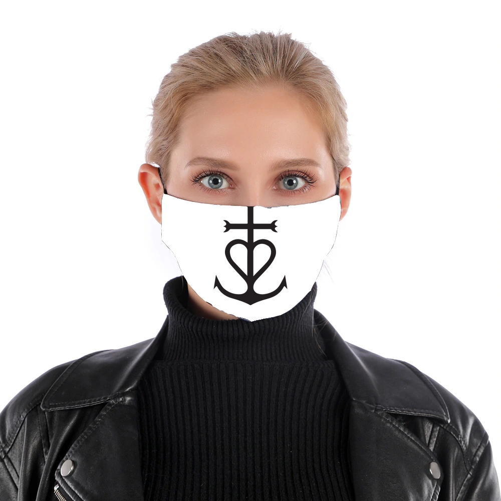 Croix de Camargue für Nase Mund Maske