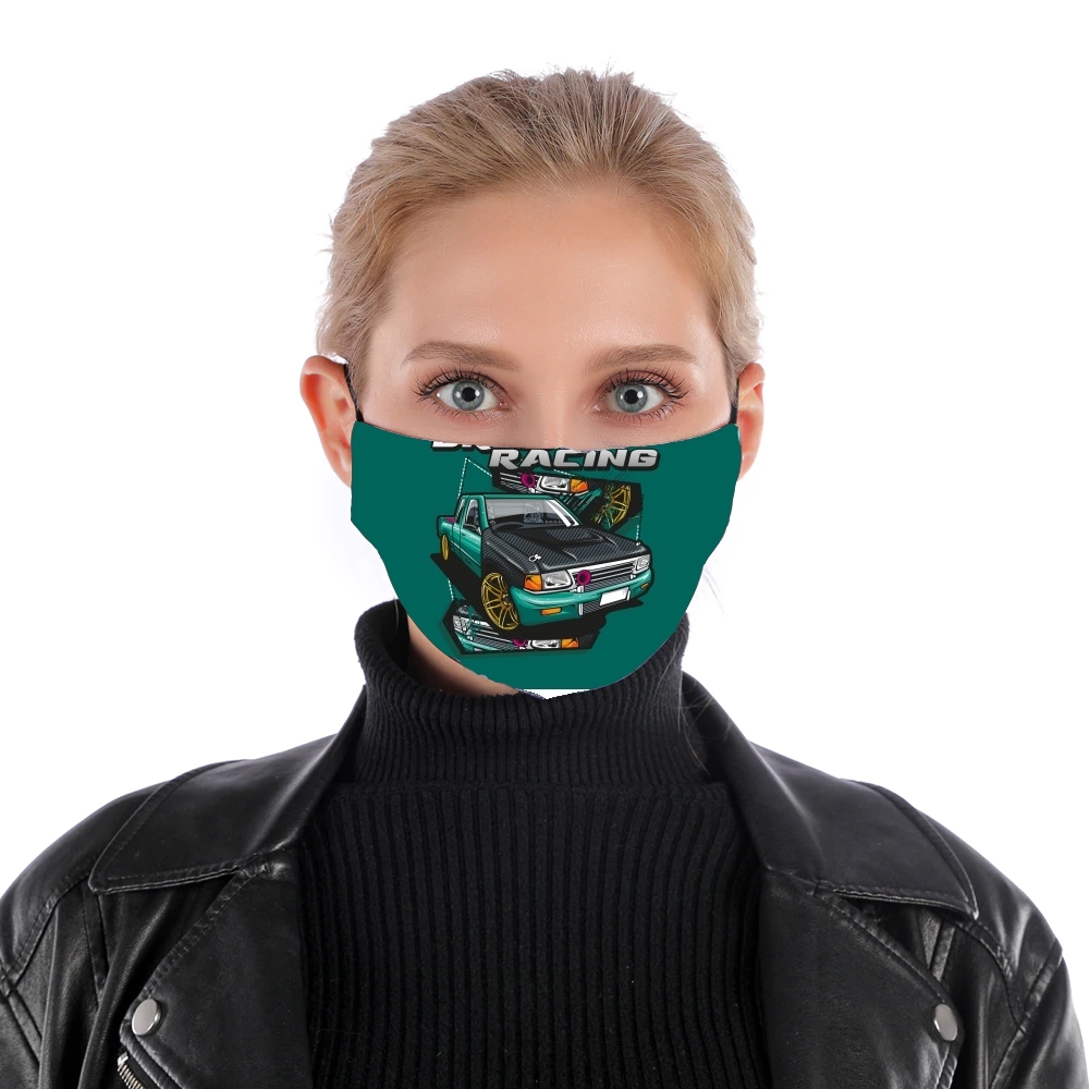 Drag Racing Car für Nase Mund Maske