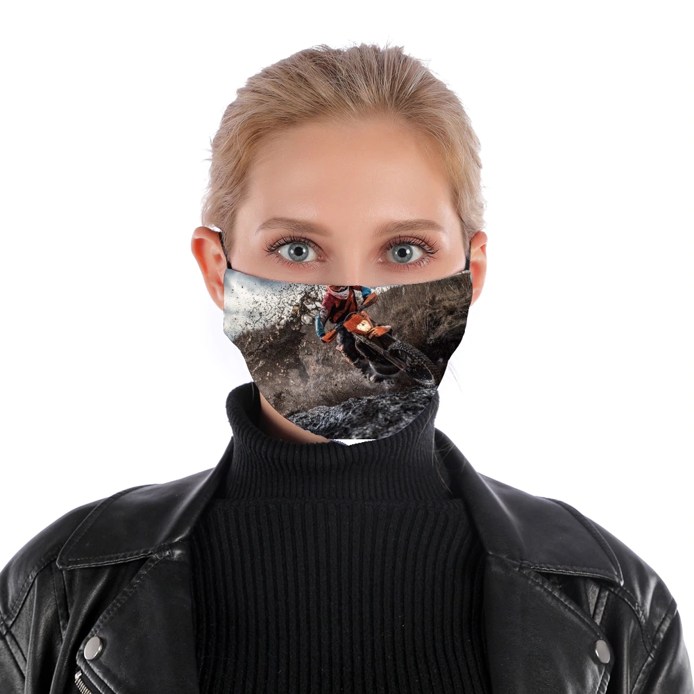 Enduro Moto Circuit für Nase Mund Maske