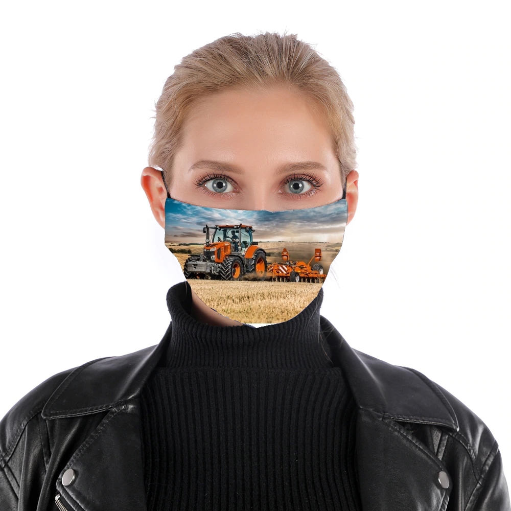 Farm tractor Kubota für Nase Mund Maske