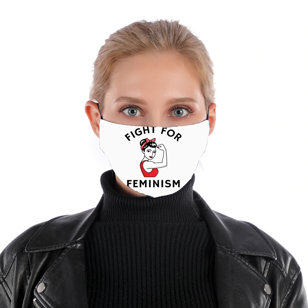 Fight for feminism für Nase Mund Maske
