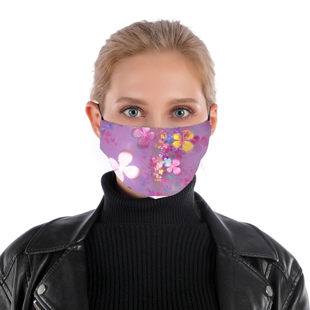 Flower Power für Nase Mund Maske