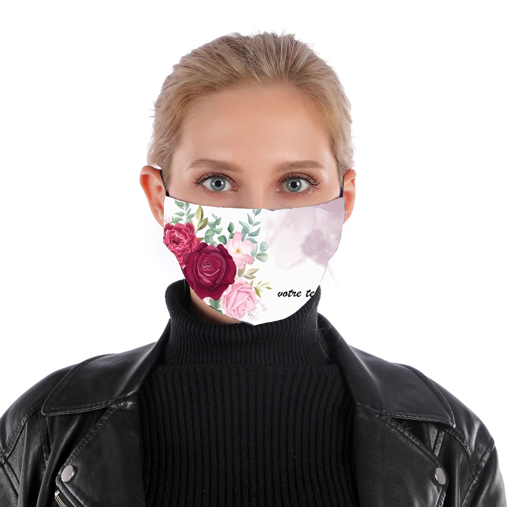 Flower Shop Logo für Nase Mund Maske