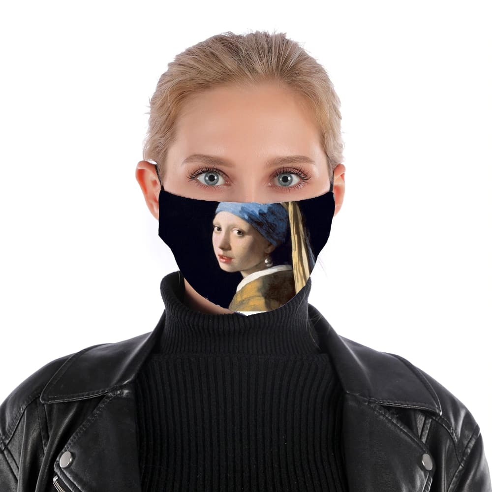 Girl with a Pearl Earring für Nase Mund Maske