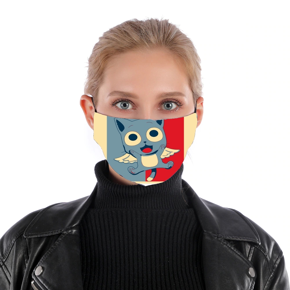 Happy propaganda für Nase Mund Maske