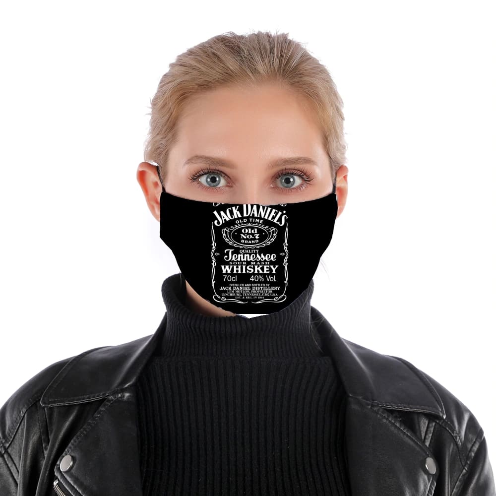 Jack Daniels Fan Design für Nase Mund Maske