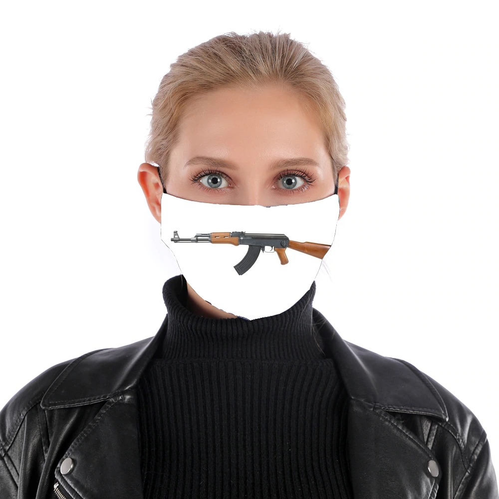 Kalashnikov AK47 für Nase Mund Maske