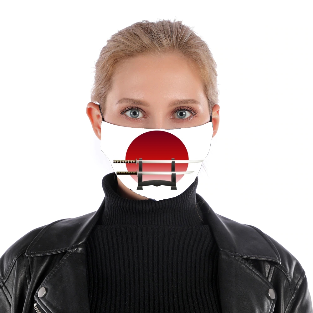 Katana Japan Traditionnal für Nase Mund Maske