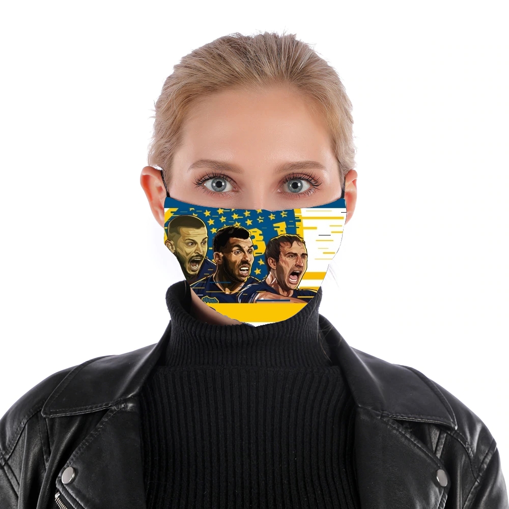 Libertadores Trio Bostero für Nase Mund Maske