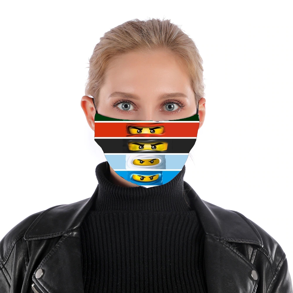 Ninjago Eyes für Nase Mund Maske