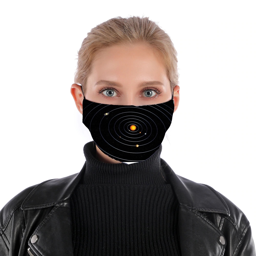 Our Solar System für Nase Mund Maske