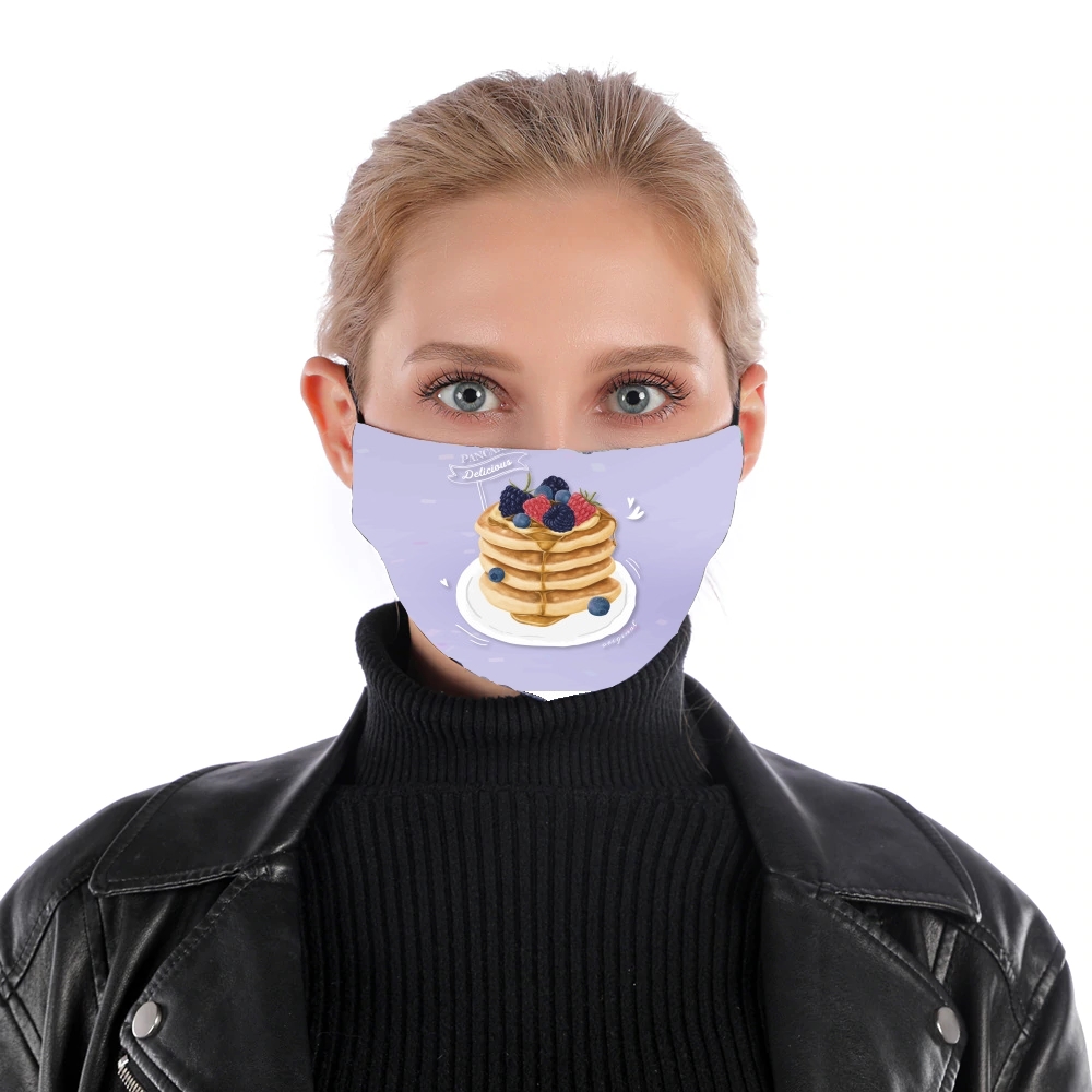 Pancakes so Yummy für Nase Mund Maske