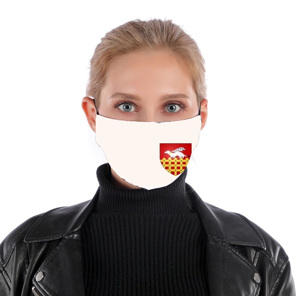 Saint Malo Blason für Nase Mund Maske