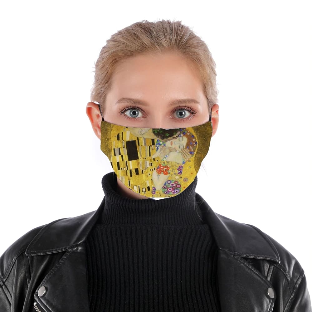The Kiss Klimt für Nase Mund Maske