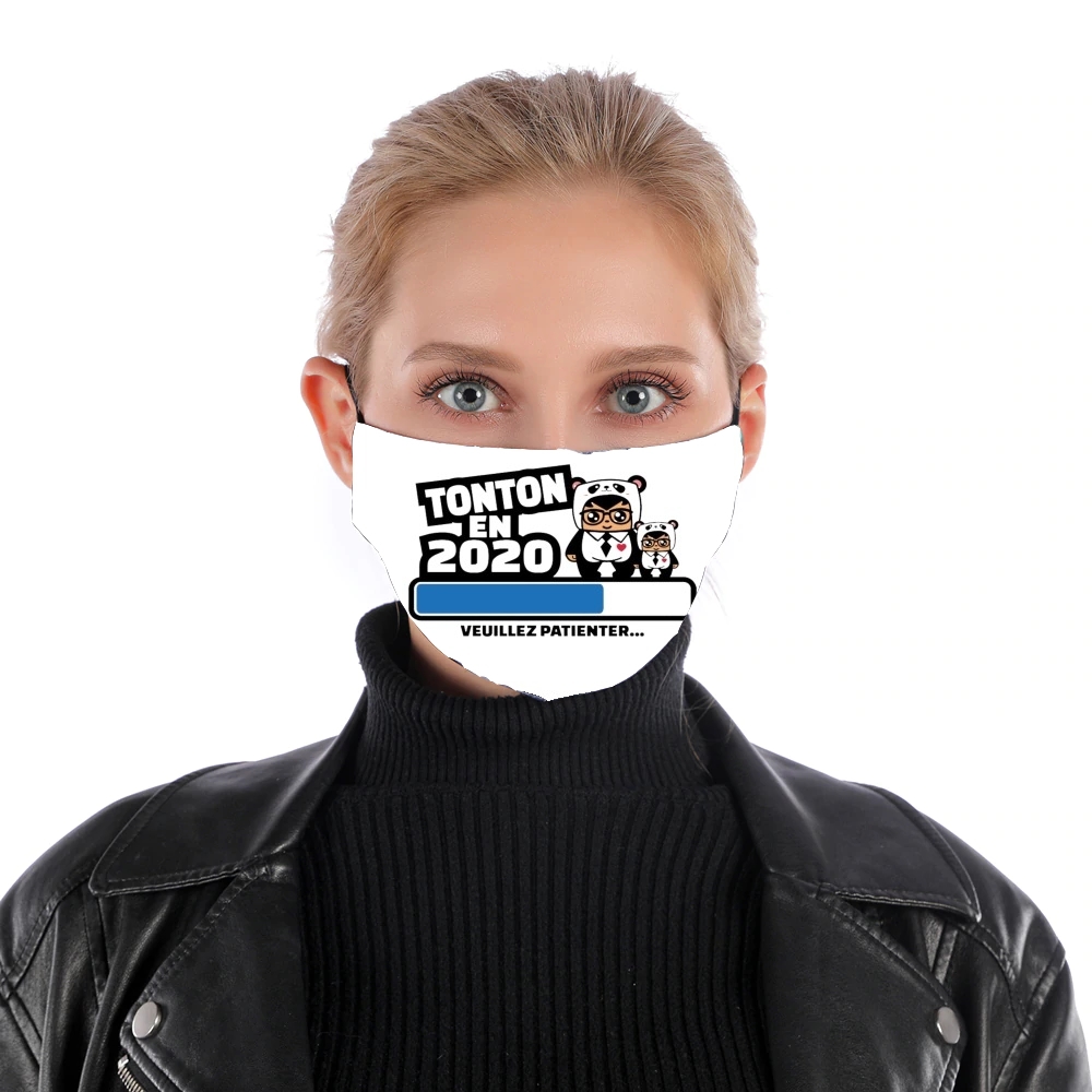 Tonton en 2020 Cadeau Annonce naissance für Nase Mund Maske